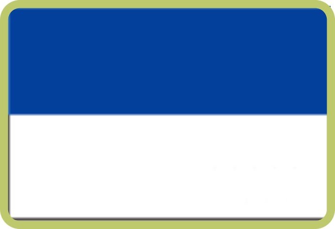Cinta de medalla Azul - Blanco. 