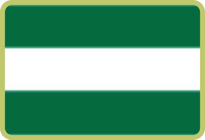 Cinta para medalla Verde, Blanco. 