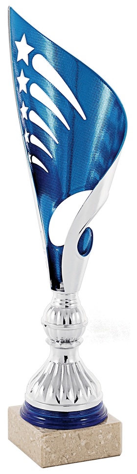 Copa baja plateada y azul Marchena 