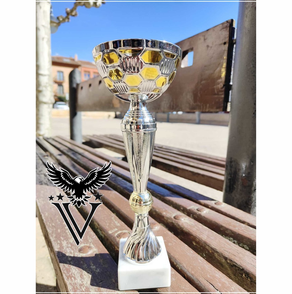 Copa económica bicolor campana hexágonos 