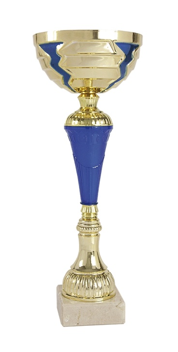 Copa economica dorada y azul. Modelo bartolome 