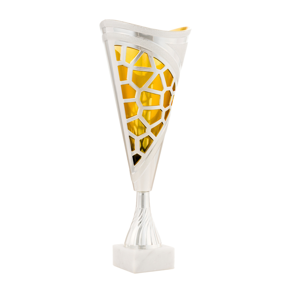 Copa en varias terminaciones modelo Lleida Plateado-Dorado 38,5 cm Plateado-Dorado 35,5 Cm Plateado-Dorado 34 cm 