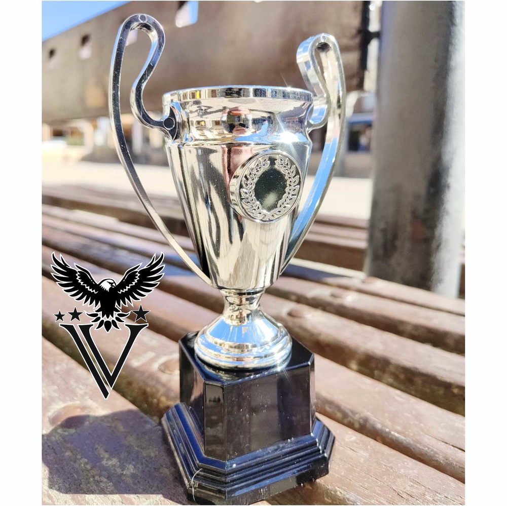 Copa fútbol asas y personalizacion con disco 