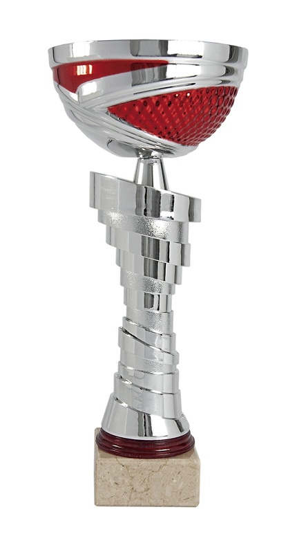 Copa plateada y azul Moratalla 