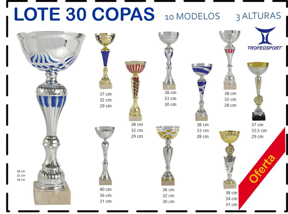 Lote de 30 copas Promoción Alameda 