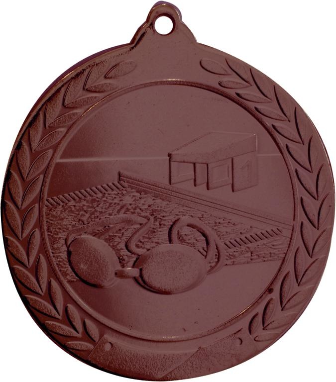 Medalla Deportiva de 50 mm Ø de natacion 
