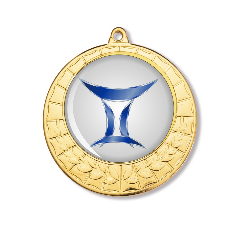 Medalla Melanctha Pequeño Pergamino Oro 70 Ø mm 
