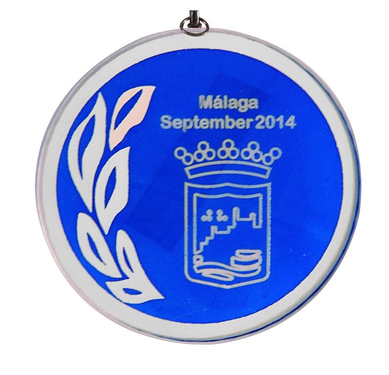 Medalla Puentenuevo cristal de 70mm Ø 