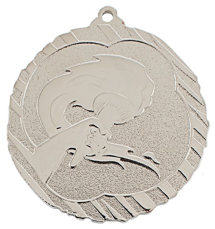 Medalla antorcha olimpica acabados oro, plata y bronce 