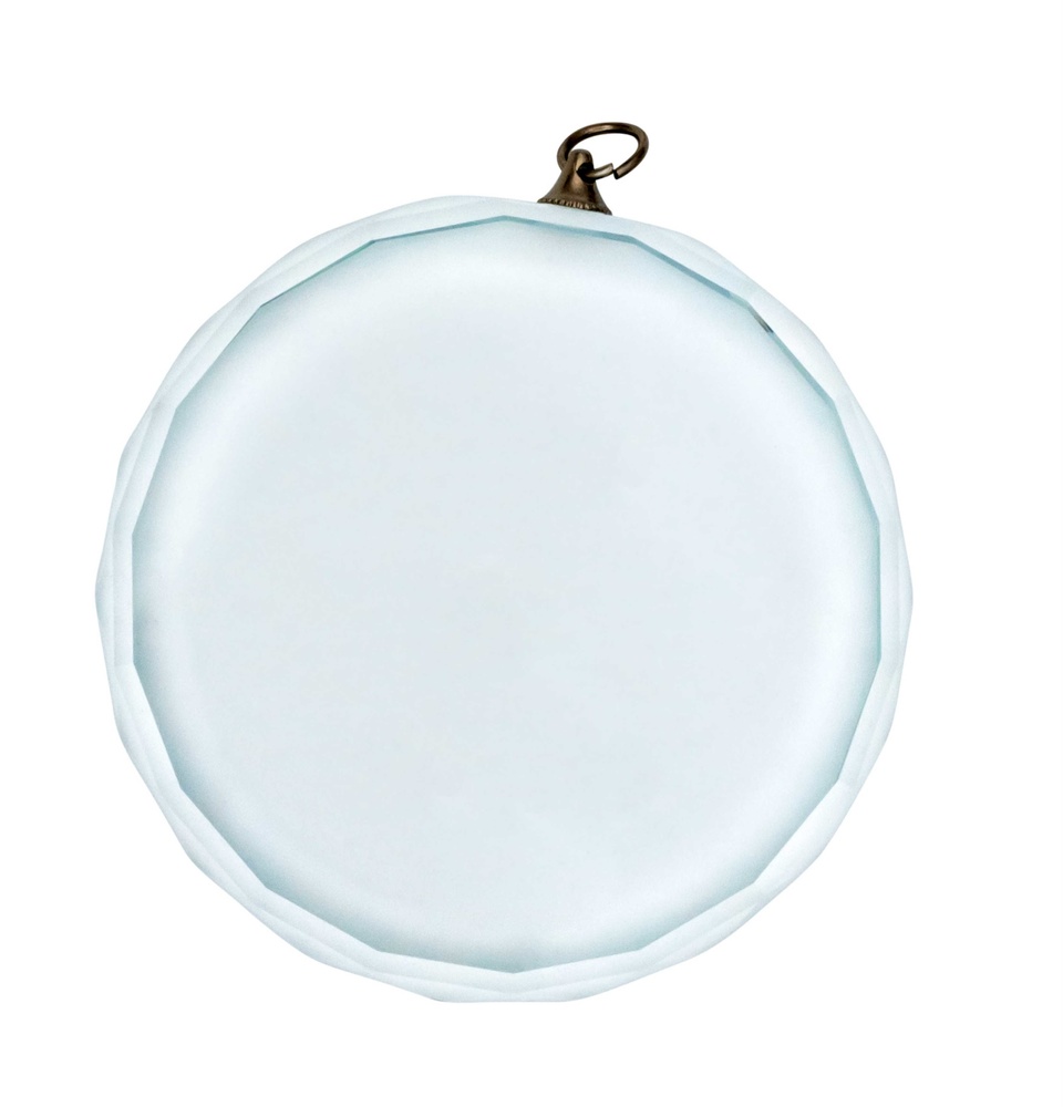 Medalla cristal impresion color 70 mm x 10 mm de espesor modelo crystal 