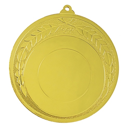 Medalla deportiva ramo de laurel en 70 mm Ø 