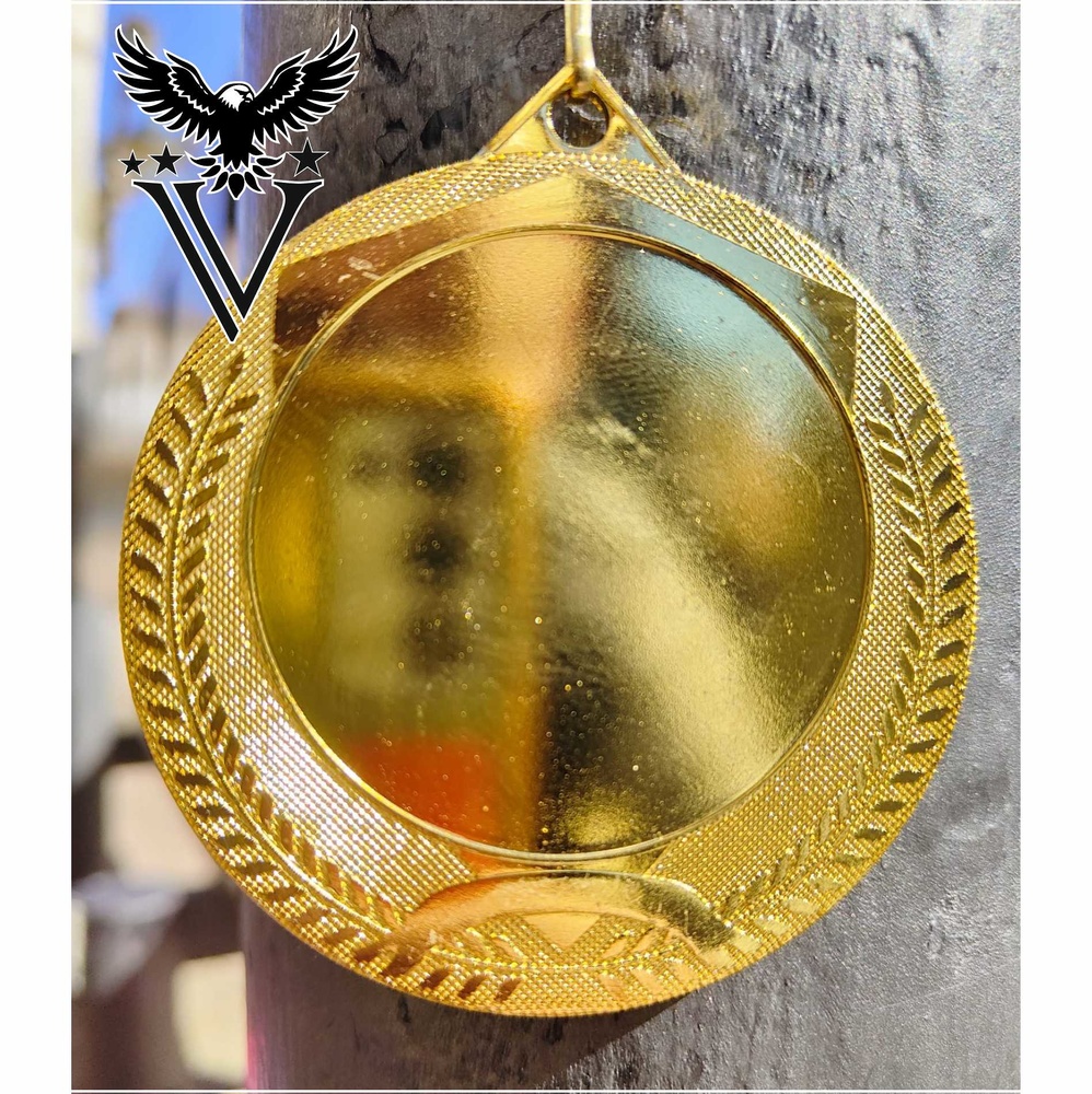 Medalla escudo blans metalica Hasta 300 unidades Oro 70 Ø mm Oro + 300 unidades 70 Ø mm 