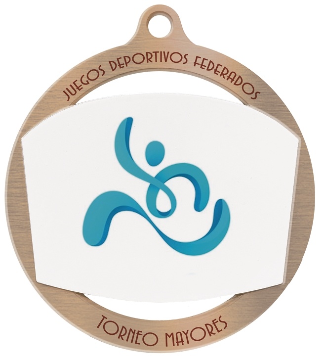 Medalla metal para personalizacion a todo color 