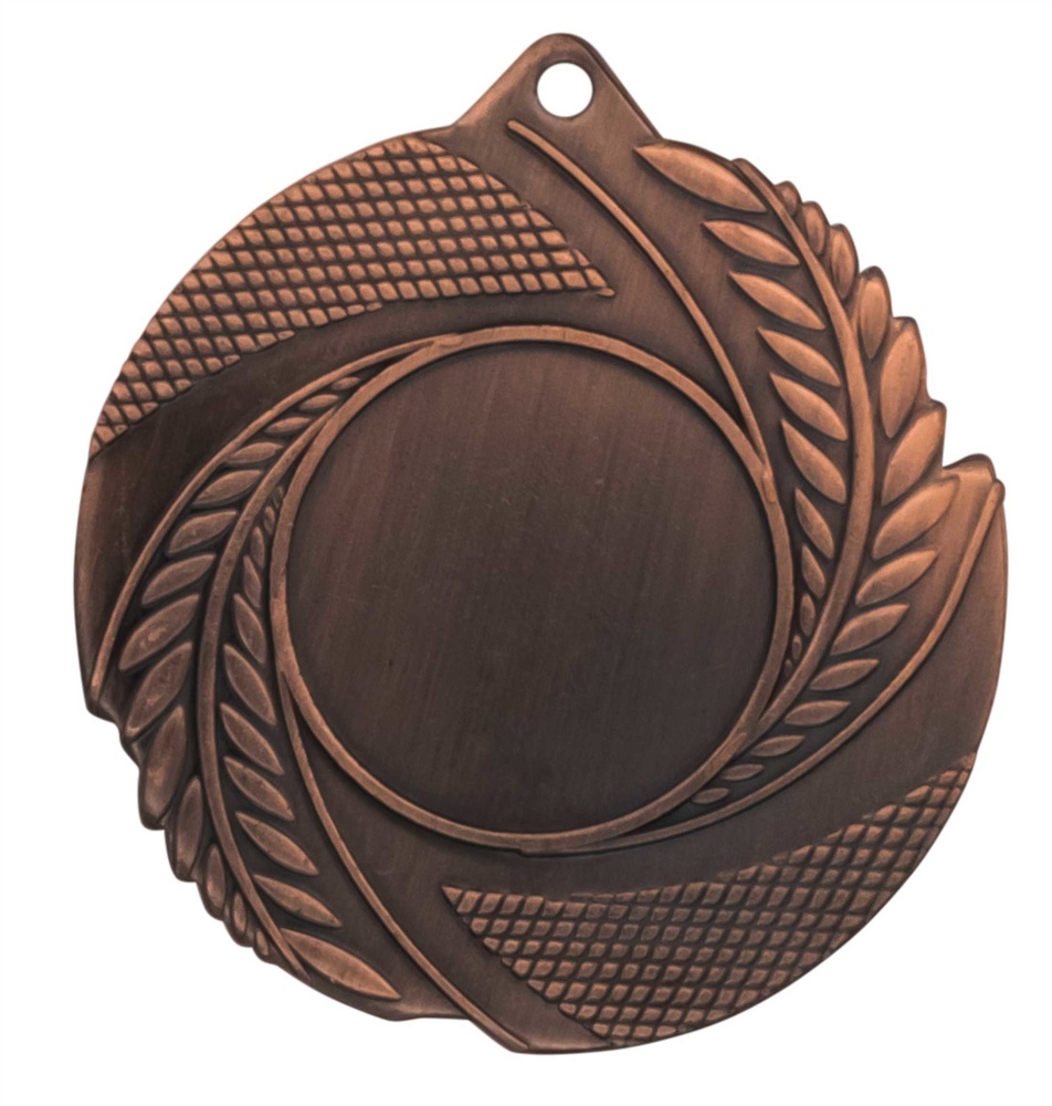 Medalla metalica espiral con disco 50 mm Ø Bronce 50 mm Ø 