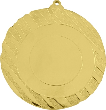 Medalla metalica modernista oro, plata y bronce 