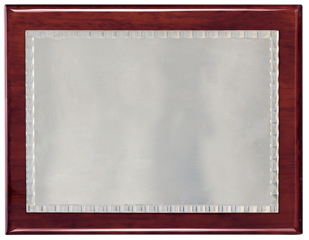 Placa Conmemorativa plateada marco 