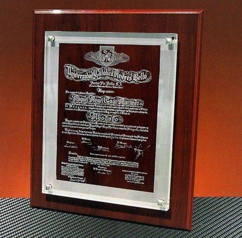 Placa conmemorativa Bulahay Cristal 