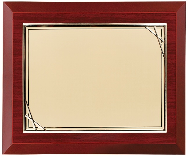 Placa conmemorativa dorado modelo tipsy 