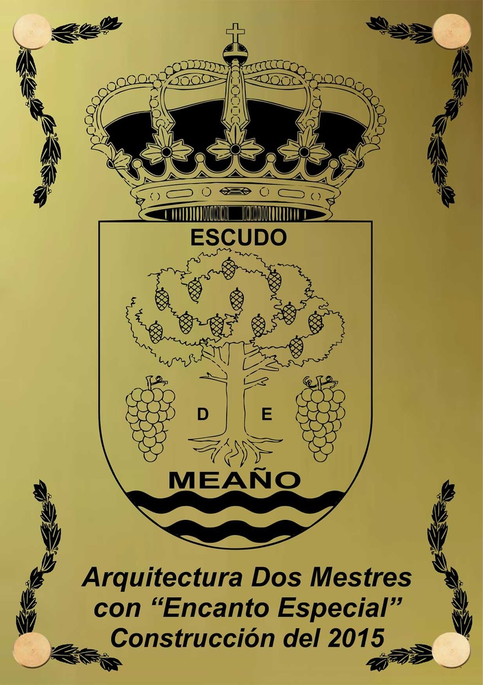 Placa de Laton Exterior en Negro 