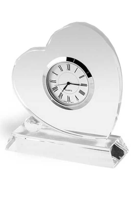 Reloj de Cristal en forma de corazon Ocampo 