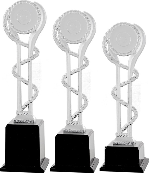 Trofeo Acrílico Trenzado Peana Negra 