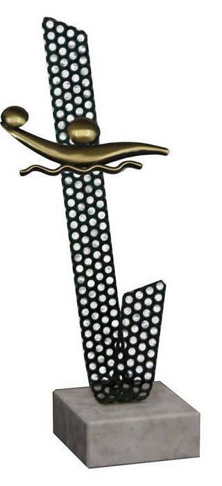 Trofeo Artesanal Laton Waterpolo 