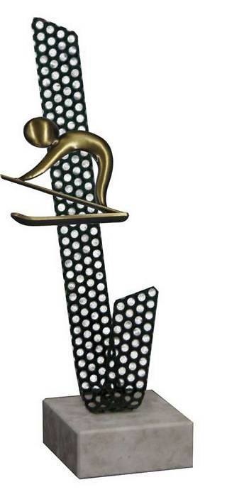 Trofeo Artesanal Laton Esqui 