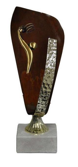 Trofeo Artesanal Laton Baloncesto 