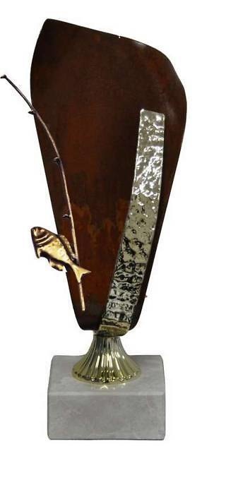 Trofeo Artesanal Laton Pesca 