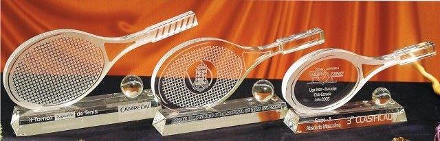 Trofeo Antemor Raqueta Cristal 