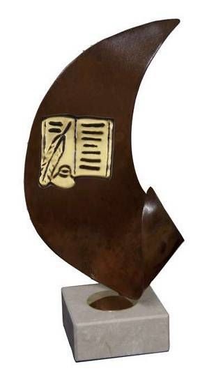 Trofeo Artesanal Laton Literatura 