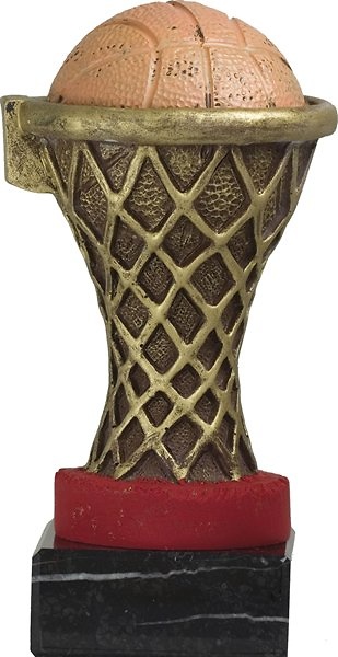 Trofeo Aro Baloncesto Dorado 18 cm 
