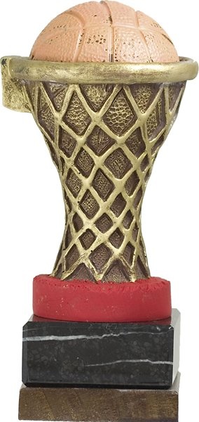 Trofeo Aro Baloncesto Dorado 20 cm 