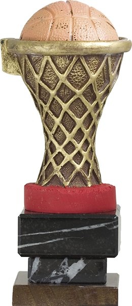 Trofeo Aro Baloncesto Dorado 22 cm 