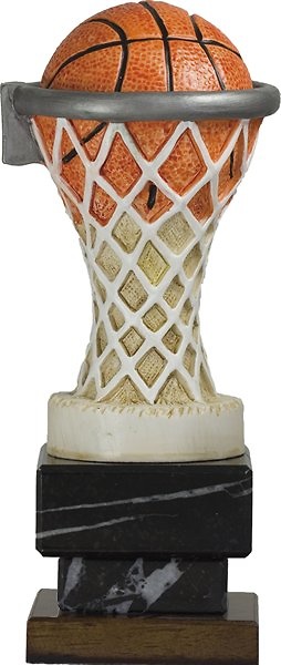 Trofeo Aro Baloncesto Plata 22 cm 