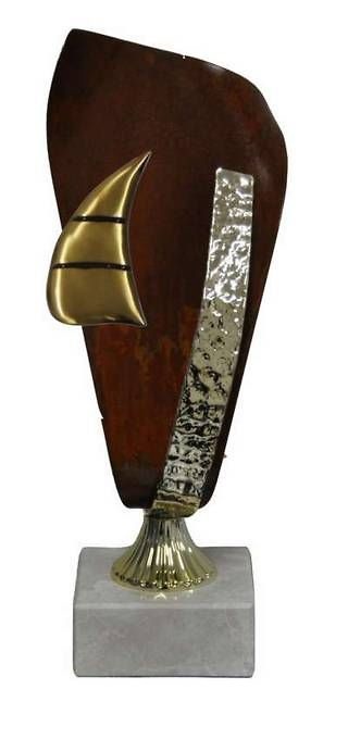 Trofeo Artesanal Laton Vela 