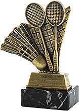 Trofeo Badminton Resina Bronce 