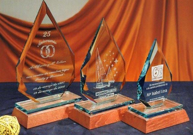 Trofeo Bereber Cristal Gota 