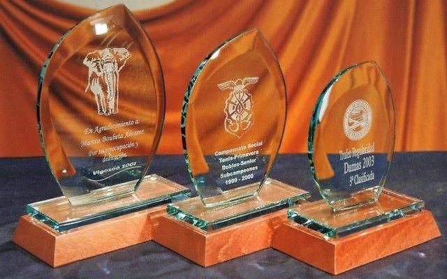 Trofeo Beseki Cristal Oval Transparente 