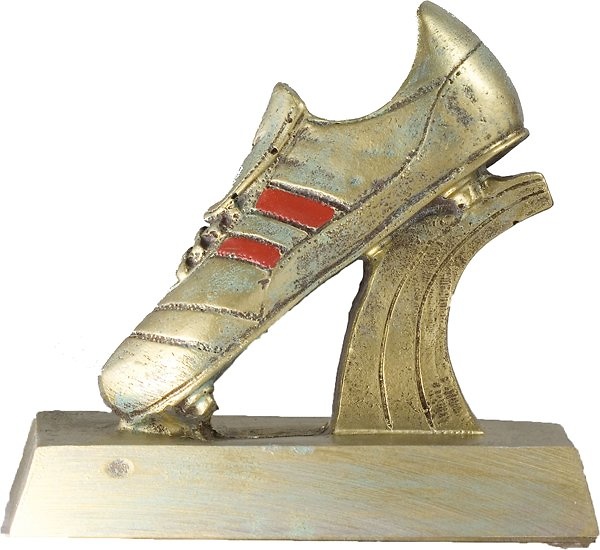 Trofeo Bota Futbol Rayas Rojas 