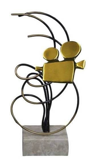 Trofeo Artesanal Laton Cine 