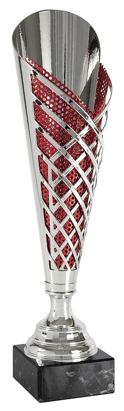 Trofeo Copa Moderna con detalles en Naranja 