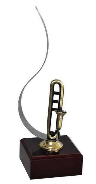 Trofeo Artesanal Laton Musica 
