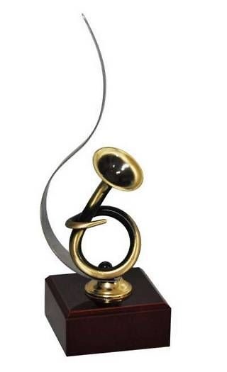 Trofeo Artesanal Laton Musica 