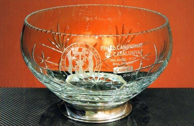 Trofeo Dam Ensaladera Cristal Plata 
