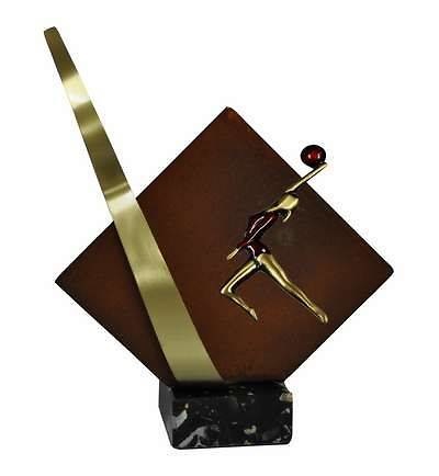 Trofeo Artesanal Laton Gimnasia Ritmica 