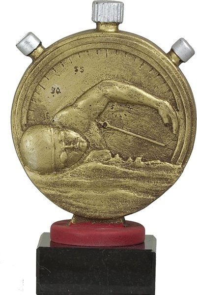 Trofeo Nadador Dorado Cronometro 18 cm 