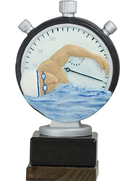 Trofeo Natacion Color Cronometro 20 cm 