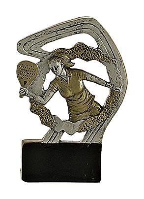 Trofeo Padel Masculino y Femenino 50 x 25 mm 12 cm 