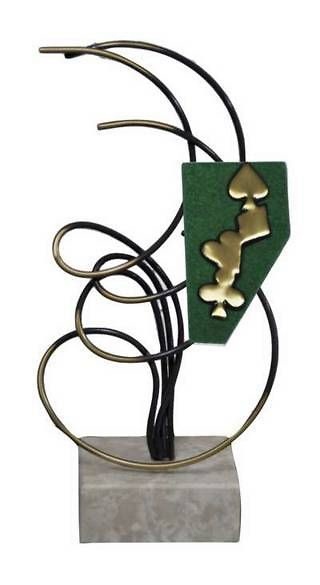 Trofeo Artesanal Laton Balonmano 